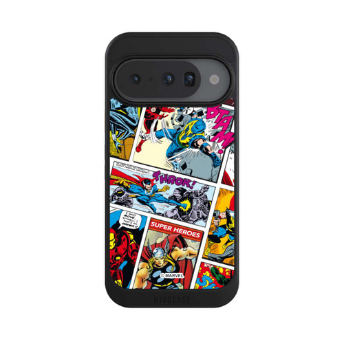 Google Pixel 10 NIVOcore Marvel Retro Comic Blue