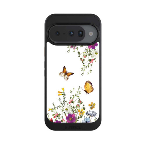 Google Pixel 10 NIVOcore Papillons et fleurs colorées