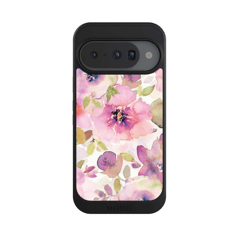 Pixel 10 NIVOcore Pink Flowers Wallpaper