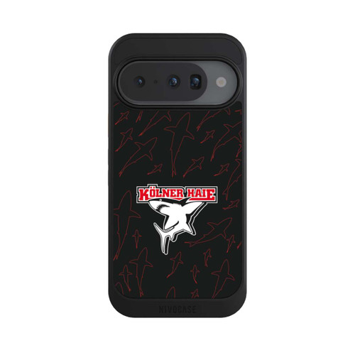 Google Pixel 10 NIVOcore Haie Muster Rot