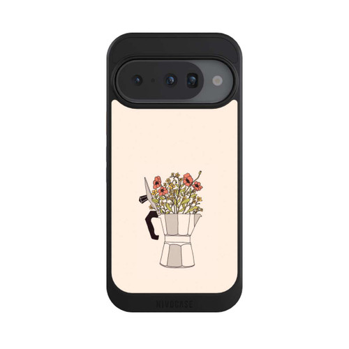 Google Pixel 10 NIVOcore Moka Blumen