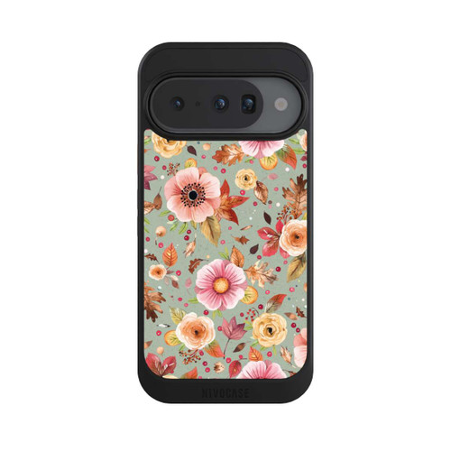 Google Pixel 10 NIVOcore Autumn Flowers Soft Green
