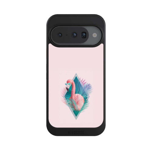Google Pixel 10 NIVOcore Tropical Leaves Flamingo