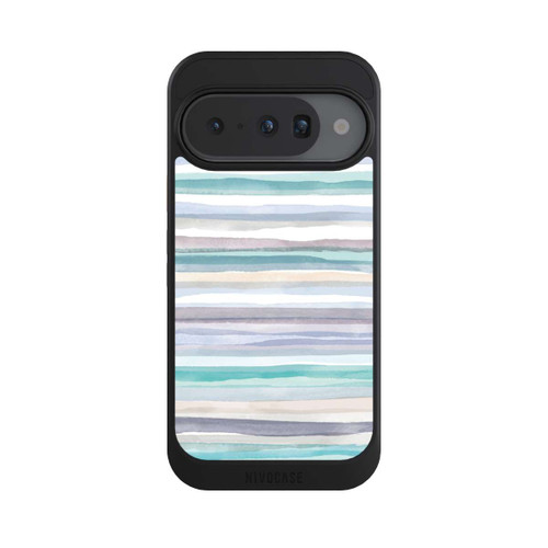 Google Pixel 10 NIVOcore Pastellfarbene Streifen Blau