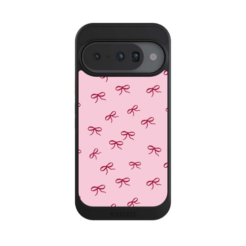 Google Pixel 10 NIVOcore Schleifen Muster Rot Pink