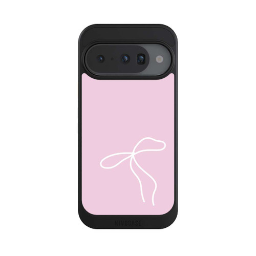 Google Pixel 10 NIVOcore Trendy Schleife Weiß Rosa