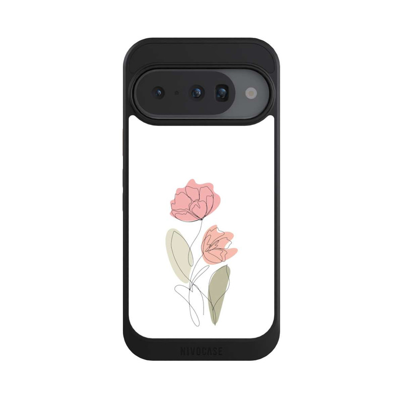 Pixel 10 NIVOcore Flower Line Art Red
