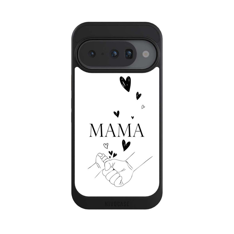 Pixel 10 NIVOcore Mothers Day Line Art Hands Black and White