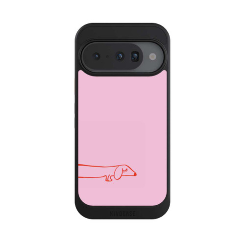 Google Pixel 10 NIVOcore Dachshund Illustration Pink