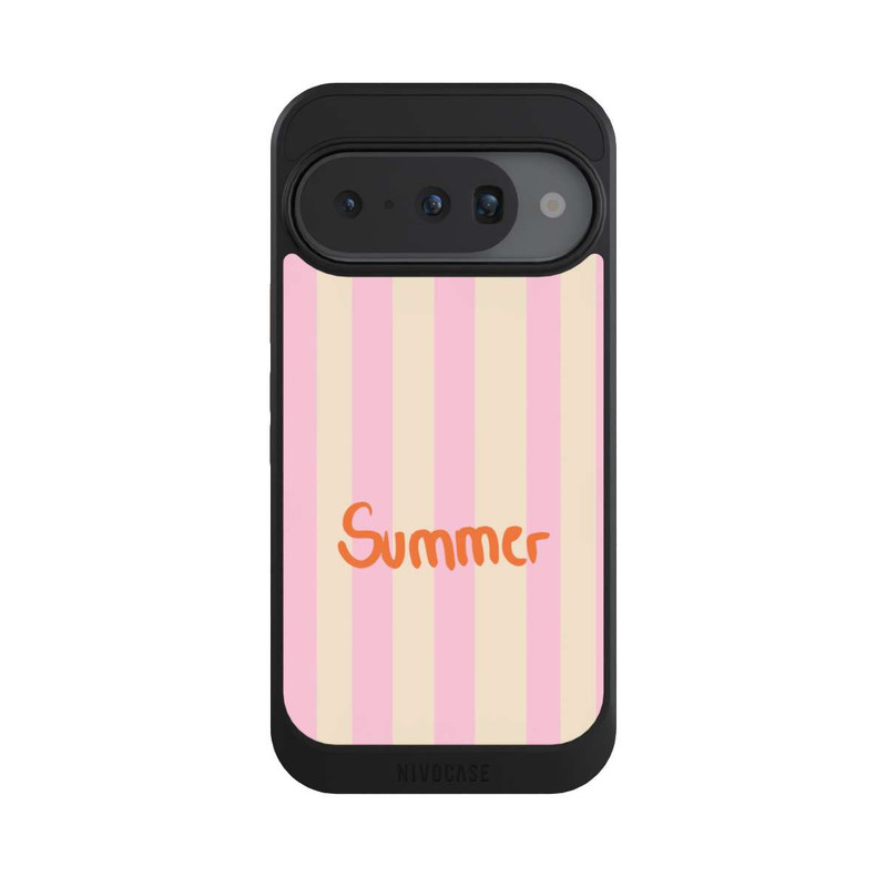 Pixel 10 NIVOcore Summer Pink And Orange Stripes