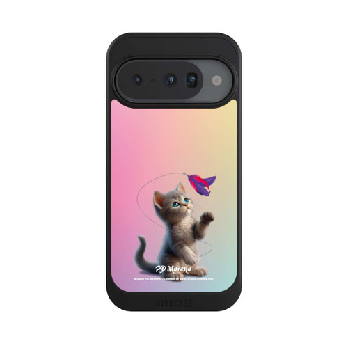 Google Pixel 10 NIVOcore Playing Cat with Feather