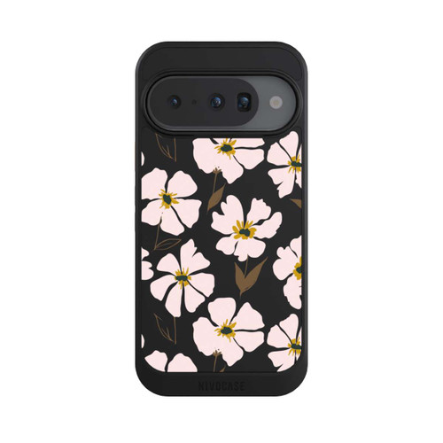 Google Pixel 10 NIVOcore Simple Pastell Flowers Rose Transparent