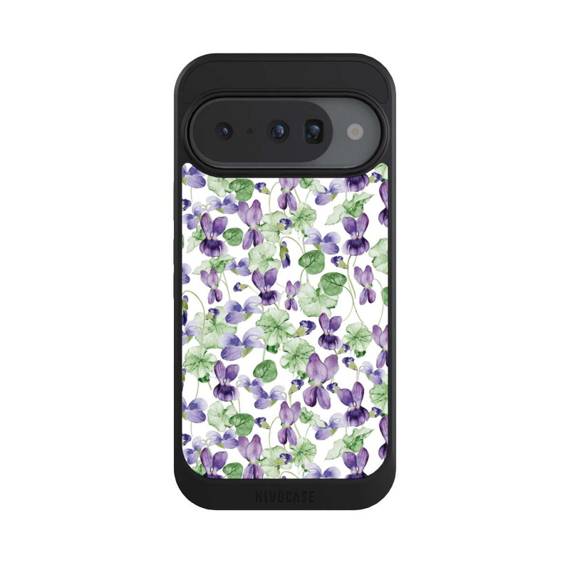 Pixel 10 NIVOcore Purple Wildflowers Pattern Watercolor