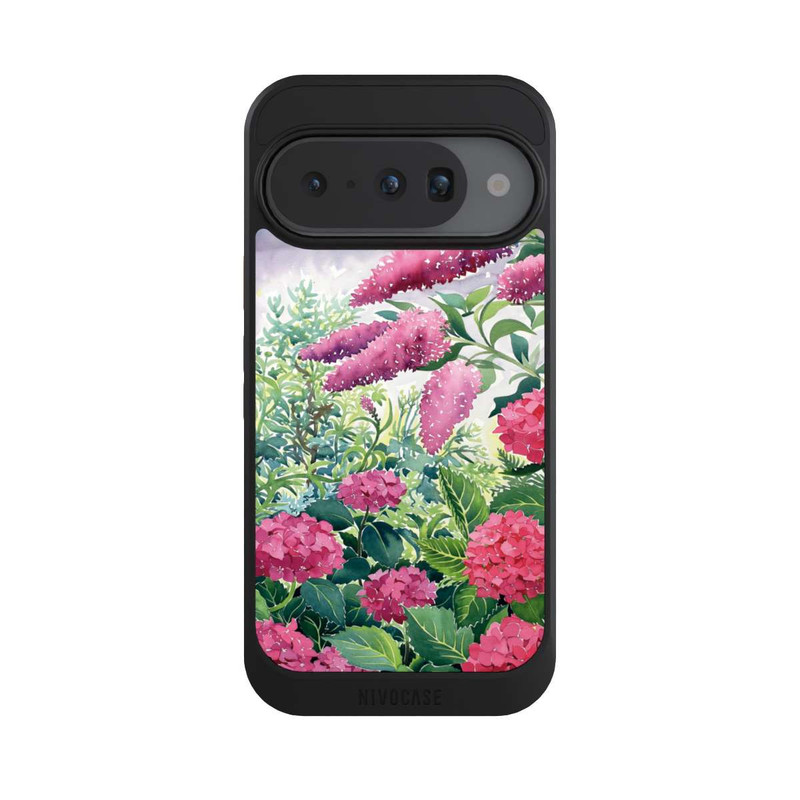 Pixel 10 NIVOcore Garden Hydrangeas and Buddleia by Christopher Ryland