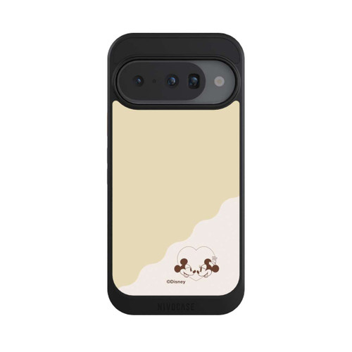 Google Pixel 10 NIVOcore Mickey and Minnie Love Heart Beige
