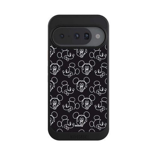 Google Pixel 10 NIVOcore Disney Mickey Muster Schwarz