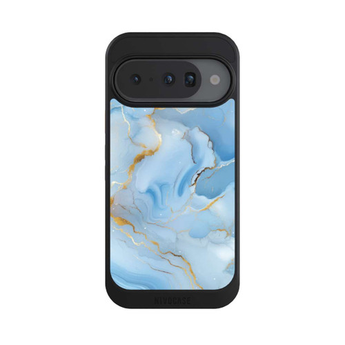 Google Pixel 10 NIVOcore Blauer Marmor