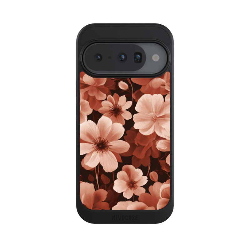 Pixel 10 NIVOcore Rote Negativblumen mit KI
