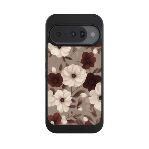 Google Pixel 10 NIVOcore Negative Flower Bordeaux White with AI