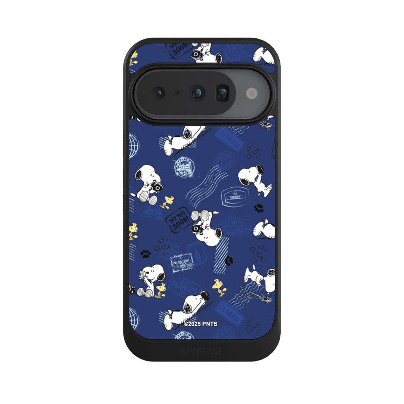 Pixel 10 NIVOcore Peanuts Travel Stamps Pattern Blue