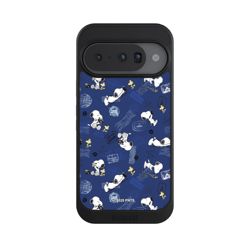 Pixel 10 NIVOcore Peanuts Travel Stamps Pattern Blue