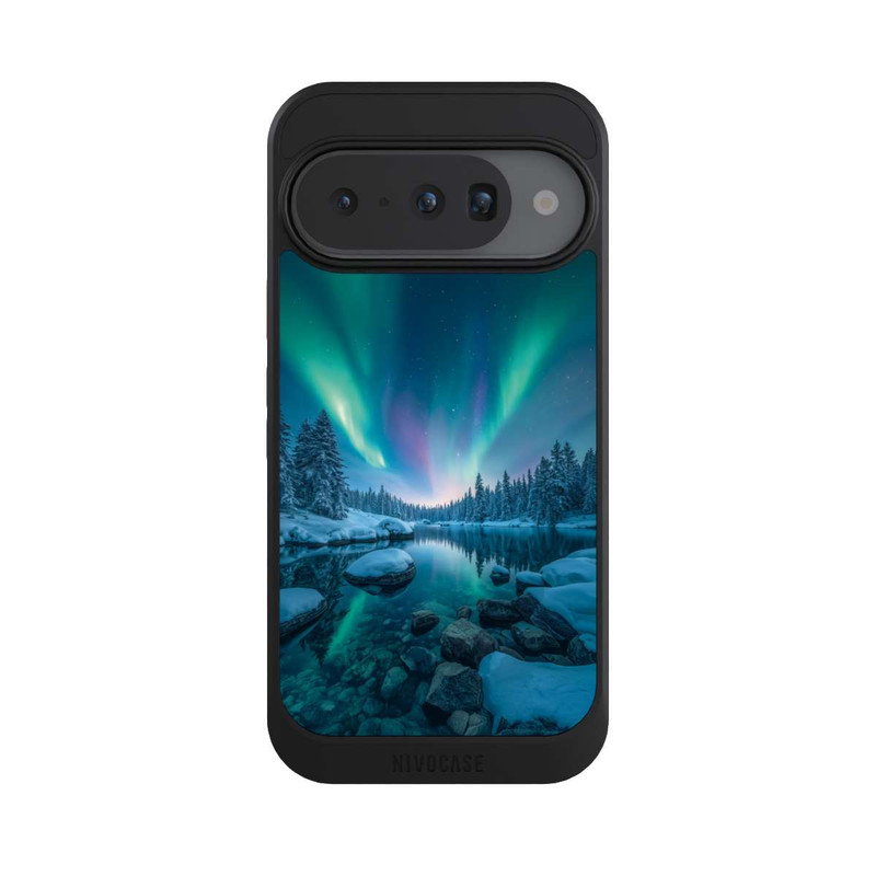 Pixel 10 NIVOcore Aurores boréales Briller avec IA