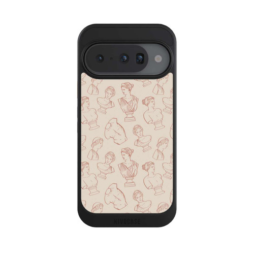 Google Pixel 10 NIVOcore Griechische Büsten Art-Déco Braun