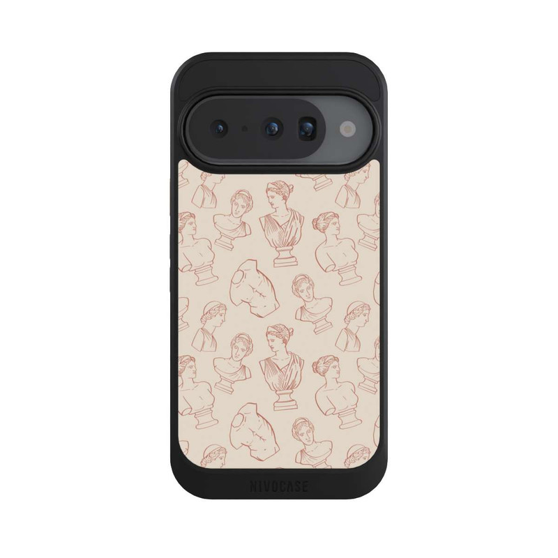 Pixel 10 NIVOcore Griechische Büsten Art-Déco Braun