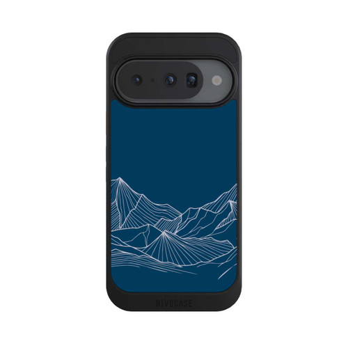 Google Pixel 10 NIVOcore Blue Mountain Contour Lines