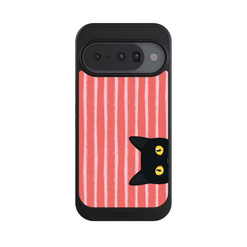 Google Pixel 10 NIVOcore Schwarze Katze Gestreift Orange