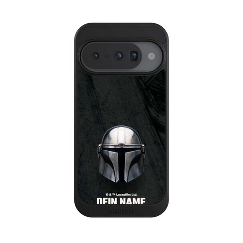 Google Pixel 10 NIVOcore Star Wars Mandalorian Black Helmet Personalisierbar