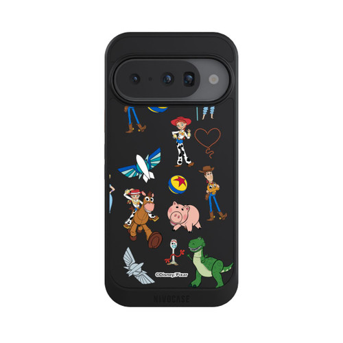 Google Pixel 10 NIVOcore Toy Story 5 Hero Toys Pattern Transparent