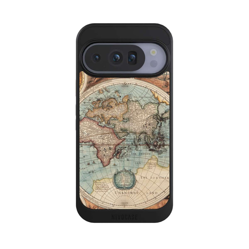 Pixel 10 Pro NIVOcore Vintage Weltkarte