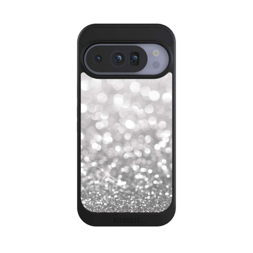 Google Pixel 10 Pro NIVOcore Pluie de Paillettes Argentées Look
