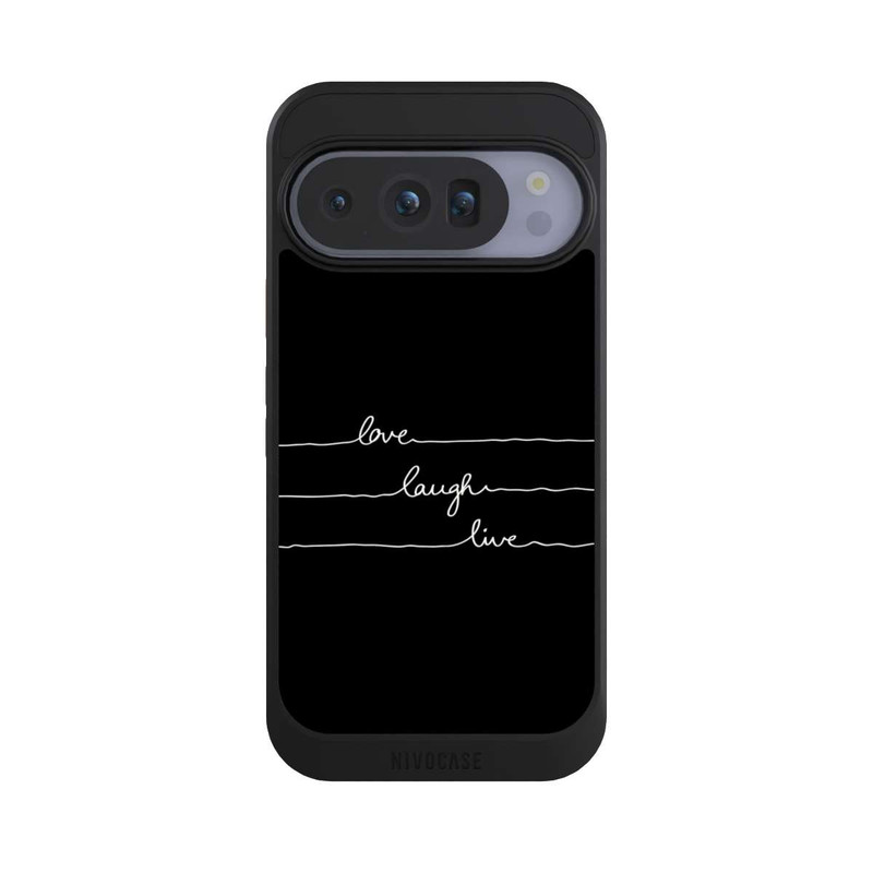 Pixel 10 Pro NIVOcore Love Laugh Live weiß/schwarz