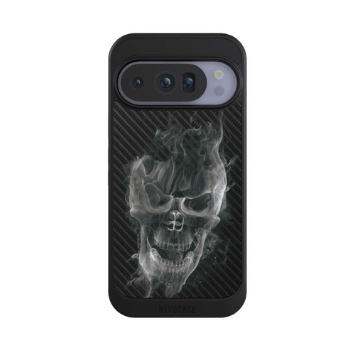 Google Pixel 10 Pro NIVOcore rauchender Totenkopf Carbon
