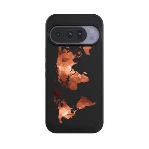 Google Pixel 10 Pro NIVOcore Carte du Monde Triangle sans fond
