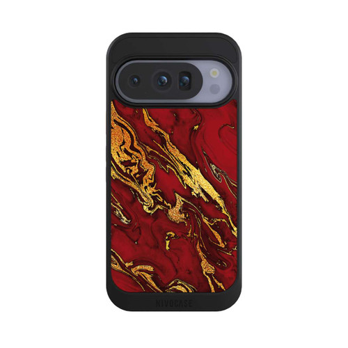 Google Pixel 10 Pro NIVOcore Rot Gold Marmorlook