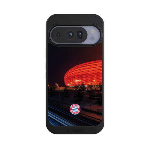 Google Pixel 10 Pro NIVOcore Allianz Arena bei Nacht FCB