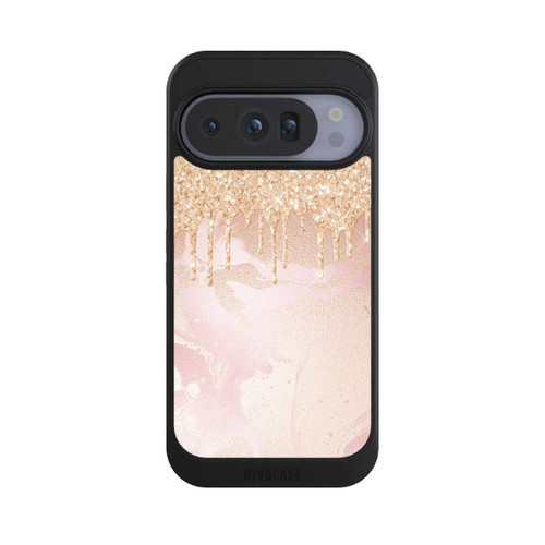 Google Pixel 10 Pro NIVOcore  Roségoldener Glitzer Tropfen Look