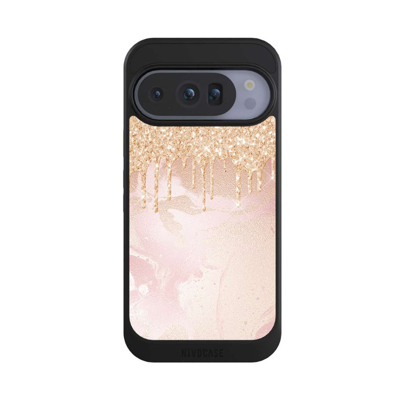 Pixel 10 Pro NIVOcore  Roségoldener Glitzer Tropfen Look