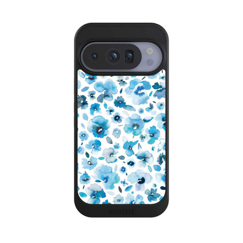 Google Pixel 10 Pro NIVOcore Blaue tropische Blumen
