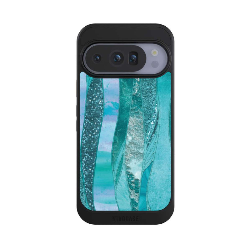 Pixel 10 Pro NIVOcore glamouröser Glitzerlook blau