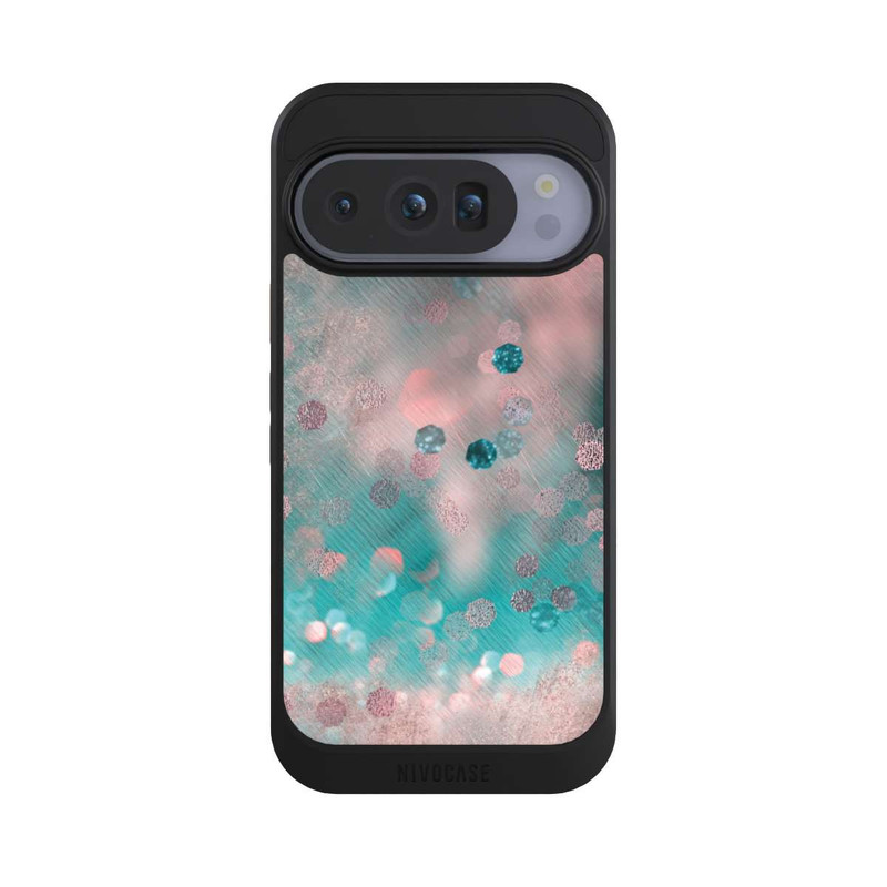 Pixel 10 Pro NIVOcore Türkis-glamouröser Glitzerlook
