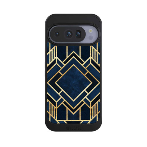 Google Pixel 10 Pro NIVOcore Kunst Deko Blau Golddruck