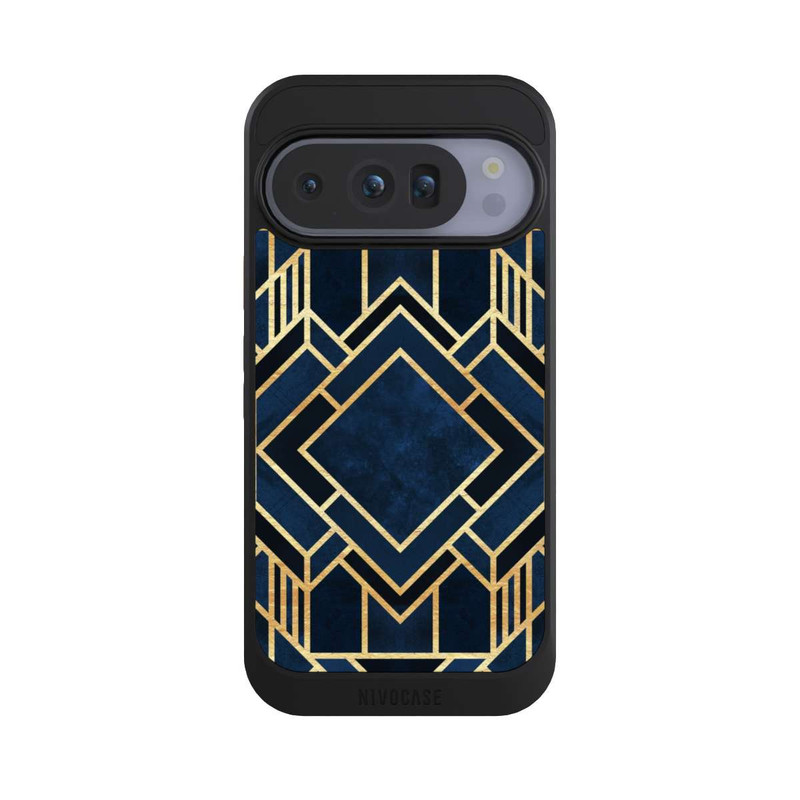 Pixel 10 Pro NIVOcore Kunst Deko Blau Golddruck