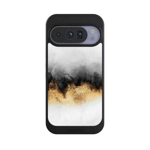 Google Pixel 10 Pro NIVOcore Grauer Himmelstaub Golddruck