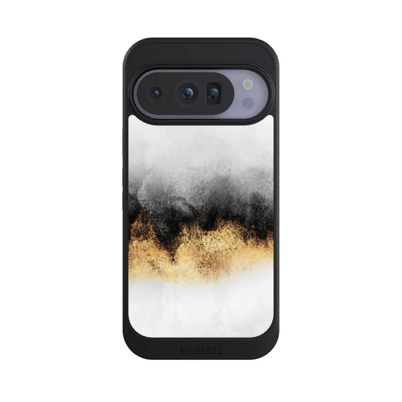 Pixel 10 Pro NIVOcore Grauer Himmelstaub Golddruck