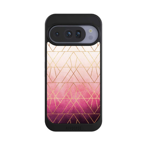 Google Pixel 10 Pro NIVOcore Pink Ombre Dreiecke Golddruck