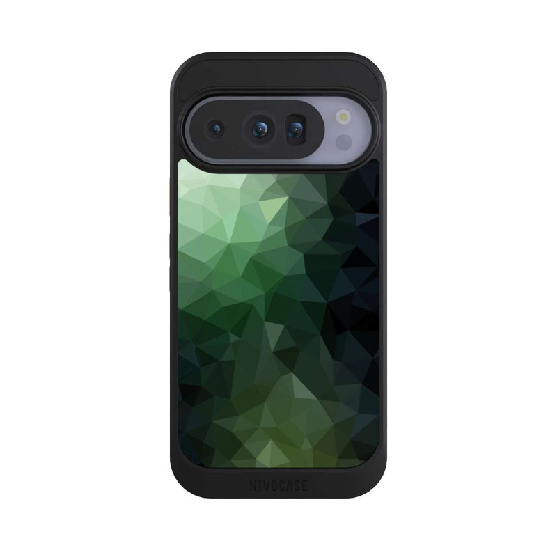 Pixel 10 Pro NIVOcore Polygonal Mosaic Green